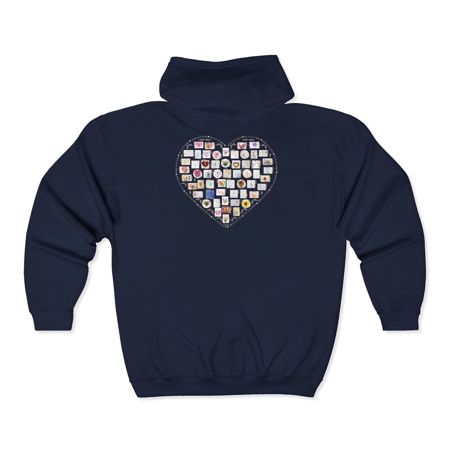 GHS Super Plush Hearts and Leaves Zipped Hoodie (Adult: Unisex)