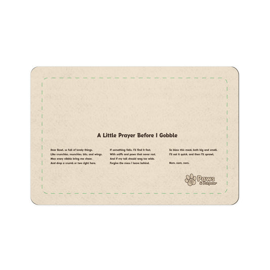 Paws & Purpose Pet Food Mat (12” X 18”)