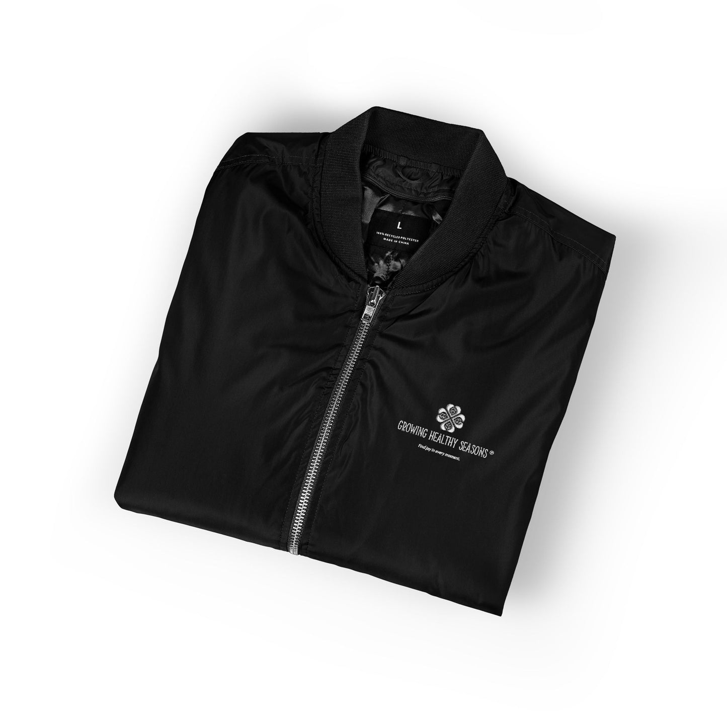 GHS Embroidered Black Bomber Jacket (Adult: Unisex)