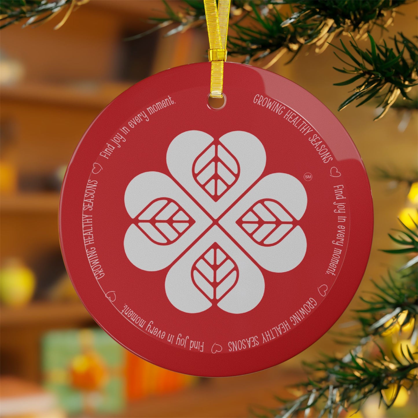 GHS Commemorative Glass Ornament (Red)