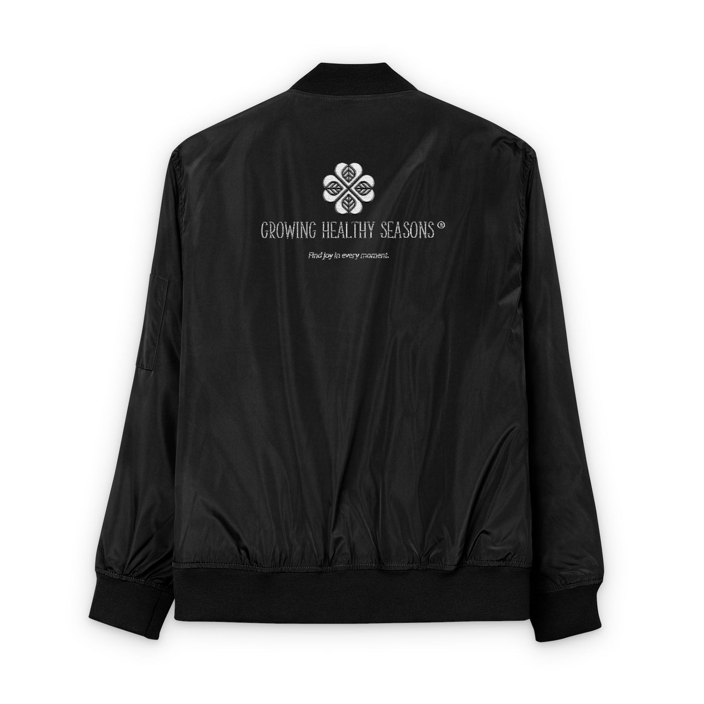 GHS Embroidered Black Bomber Jacket (Adult: Unisex)