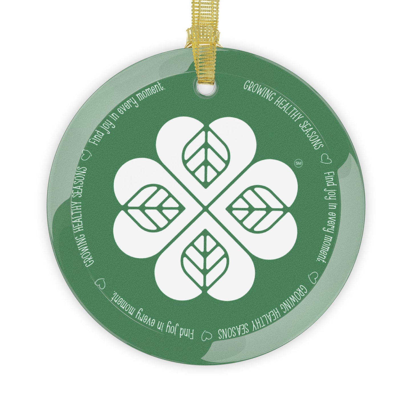 GHS Commemorative Glass Ornament (Green)