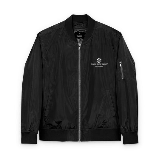 GHS Embroidered Black Bomber Jacket (Adult: Unisex)