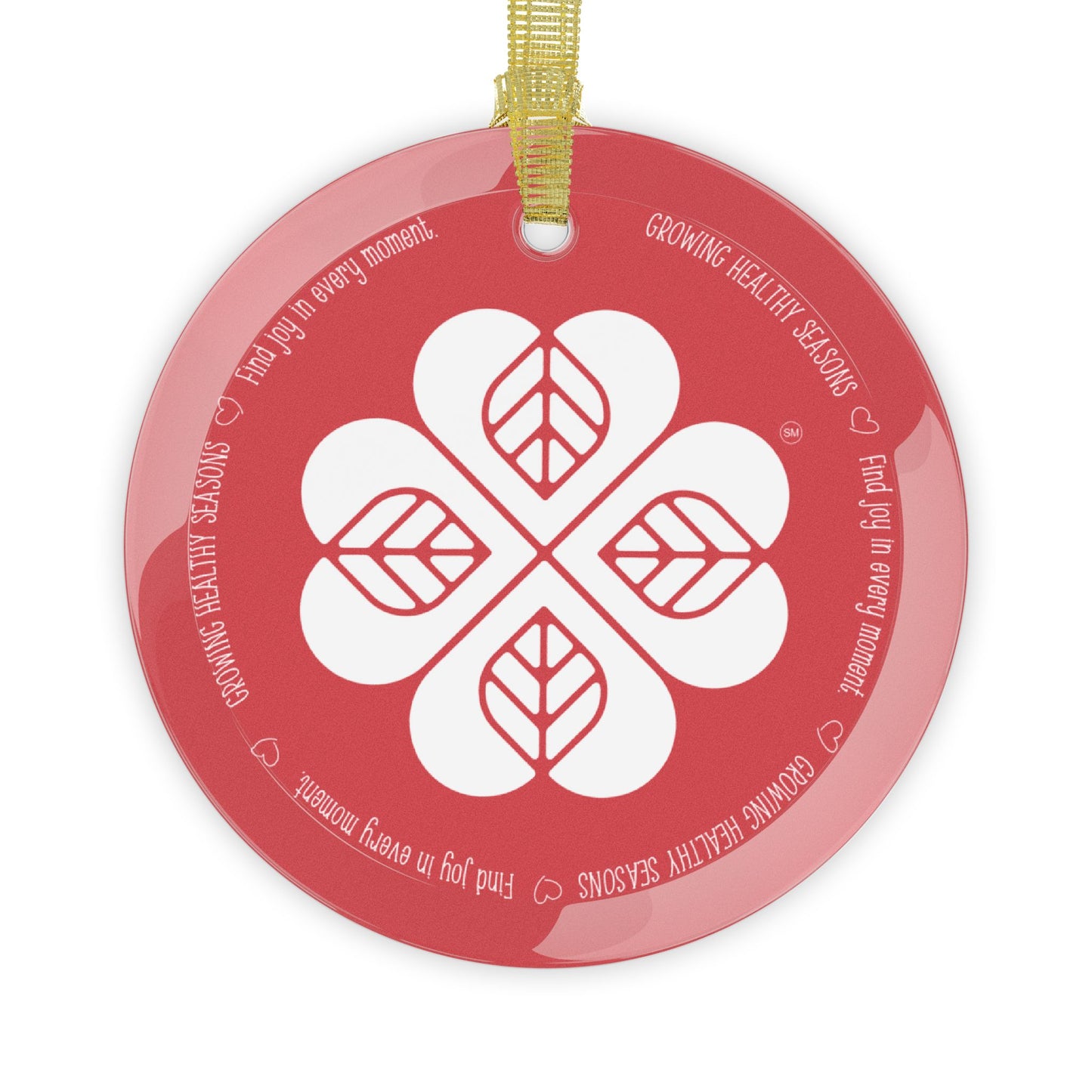 GHS Commemorative Glass Ornament (Red)