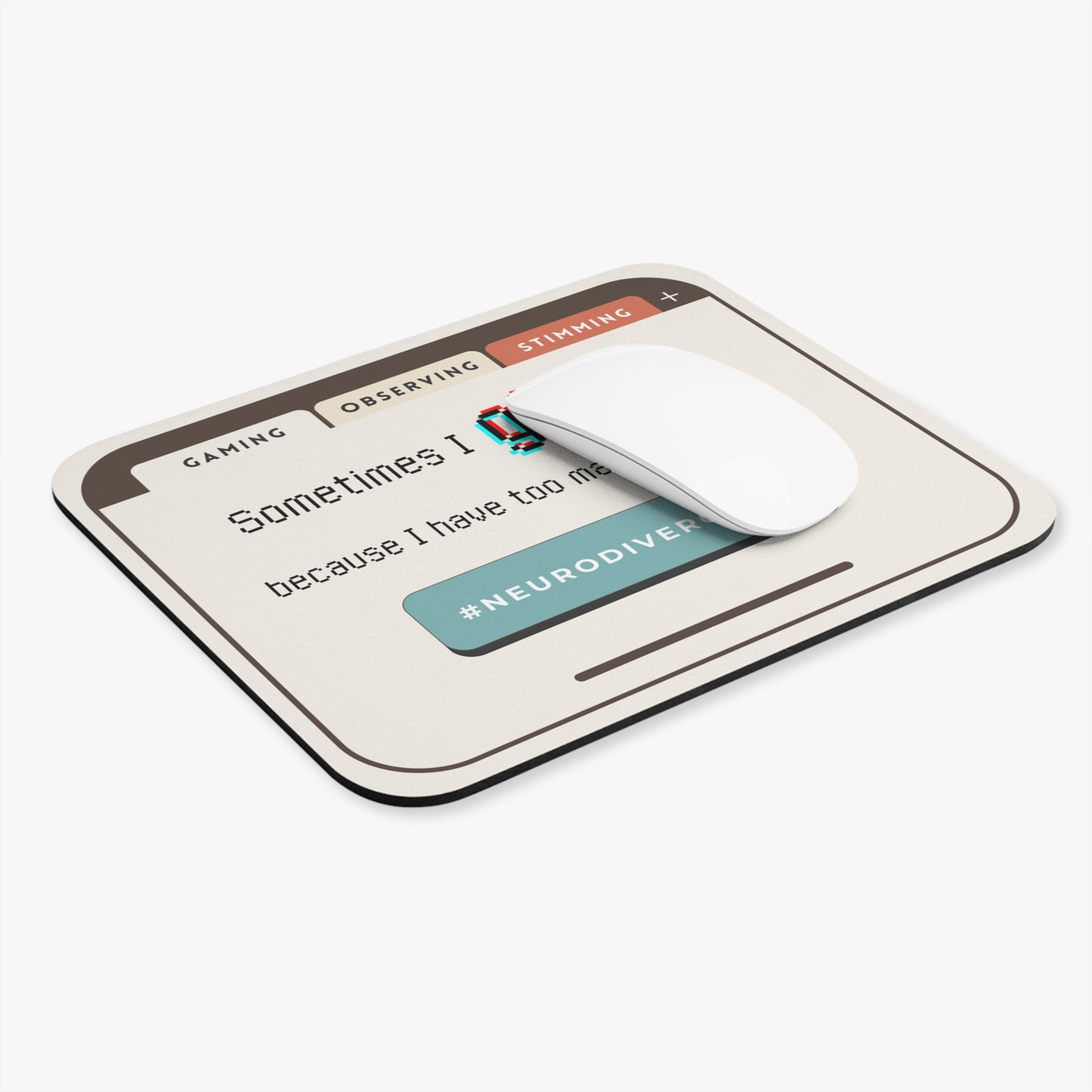 "Sometimes I Glitch" Mousepad