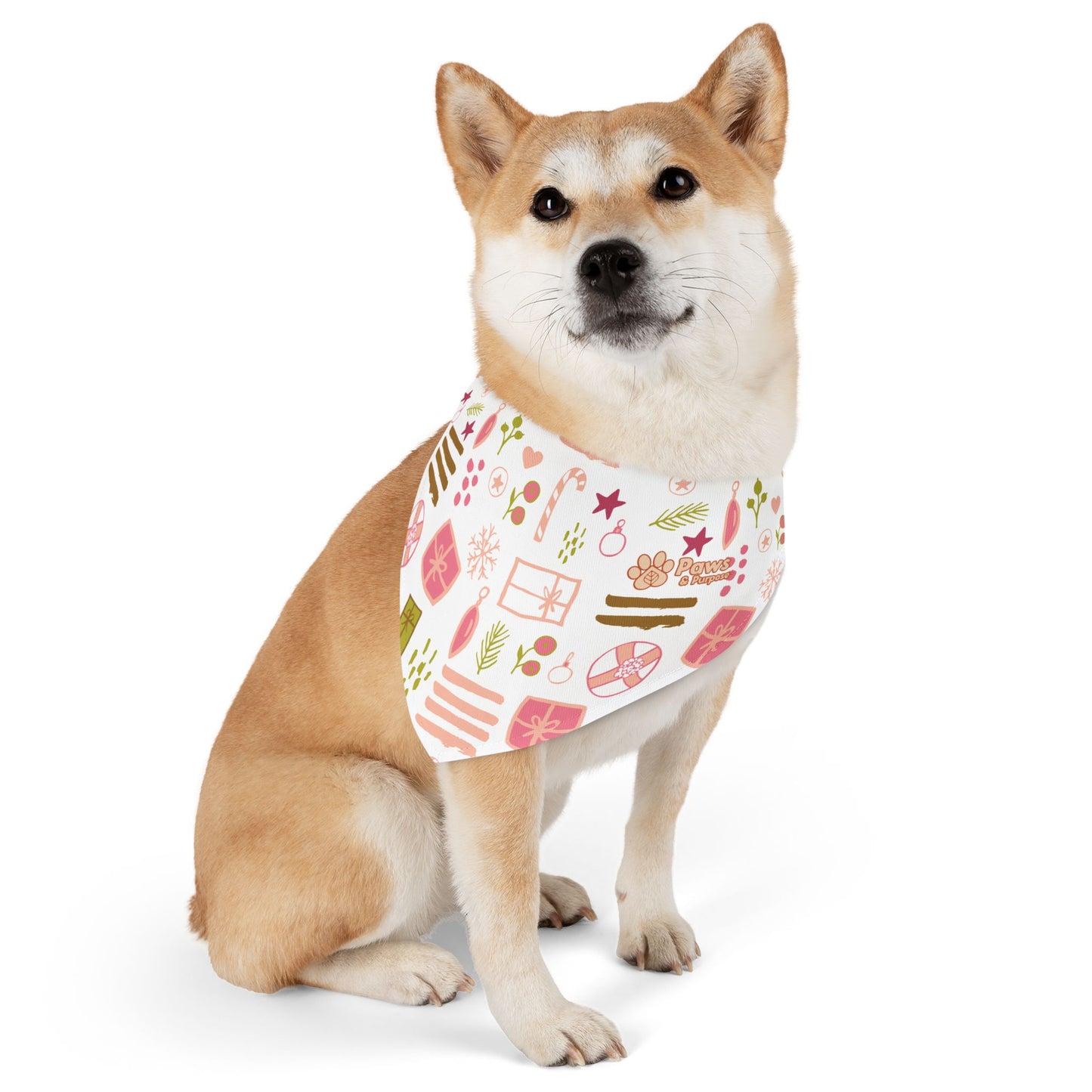 Pet Bandana: Pink Holiday