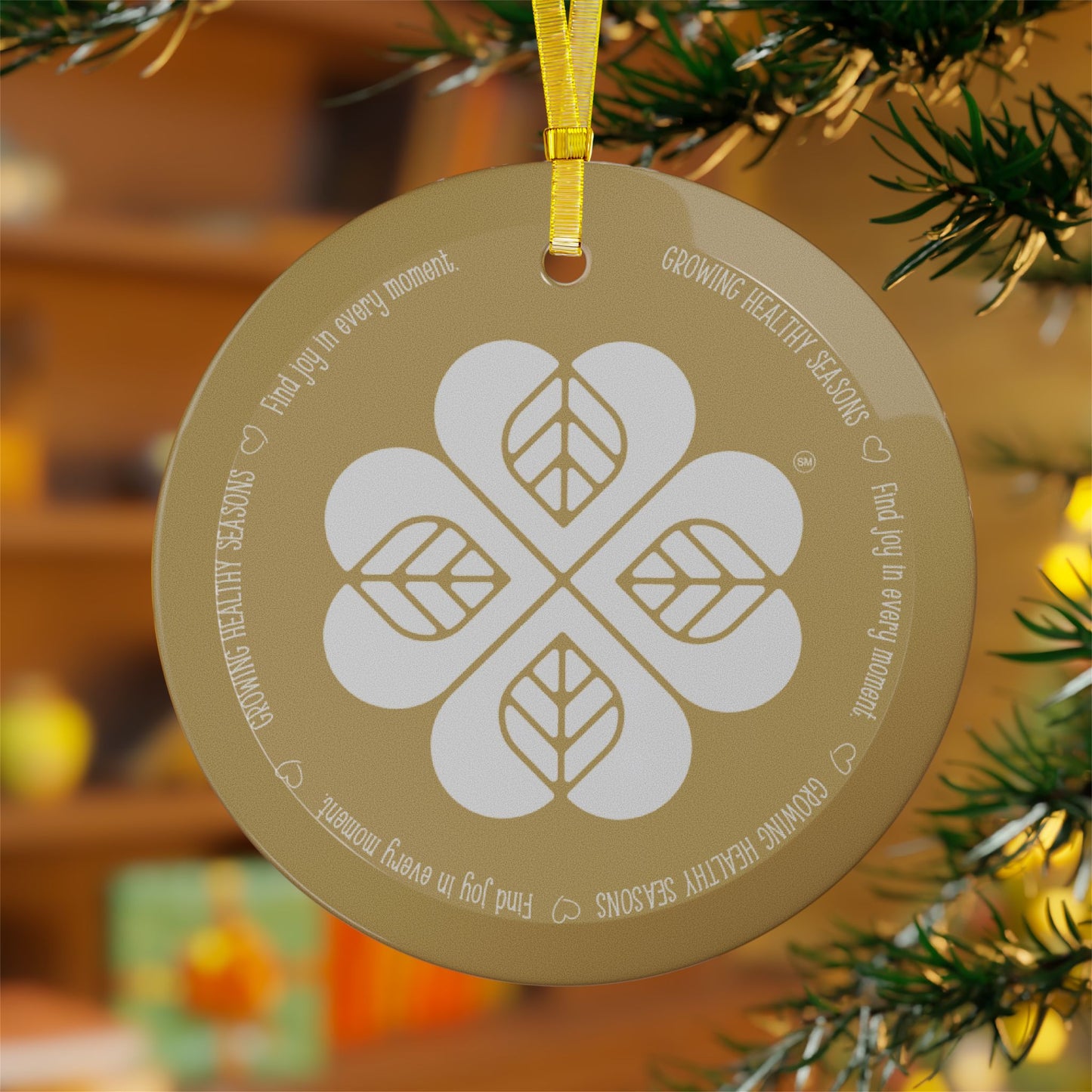 GHS Commemorative Glass Ornament (Gold)