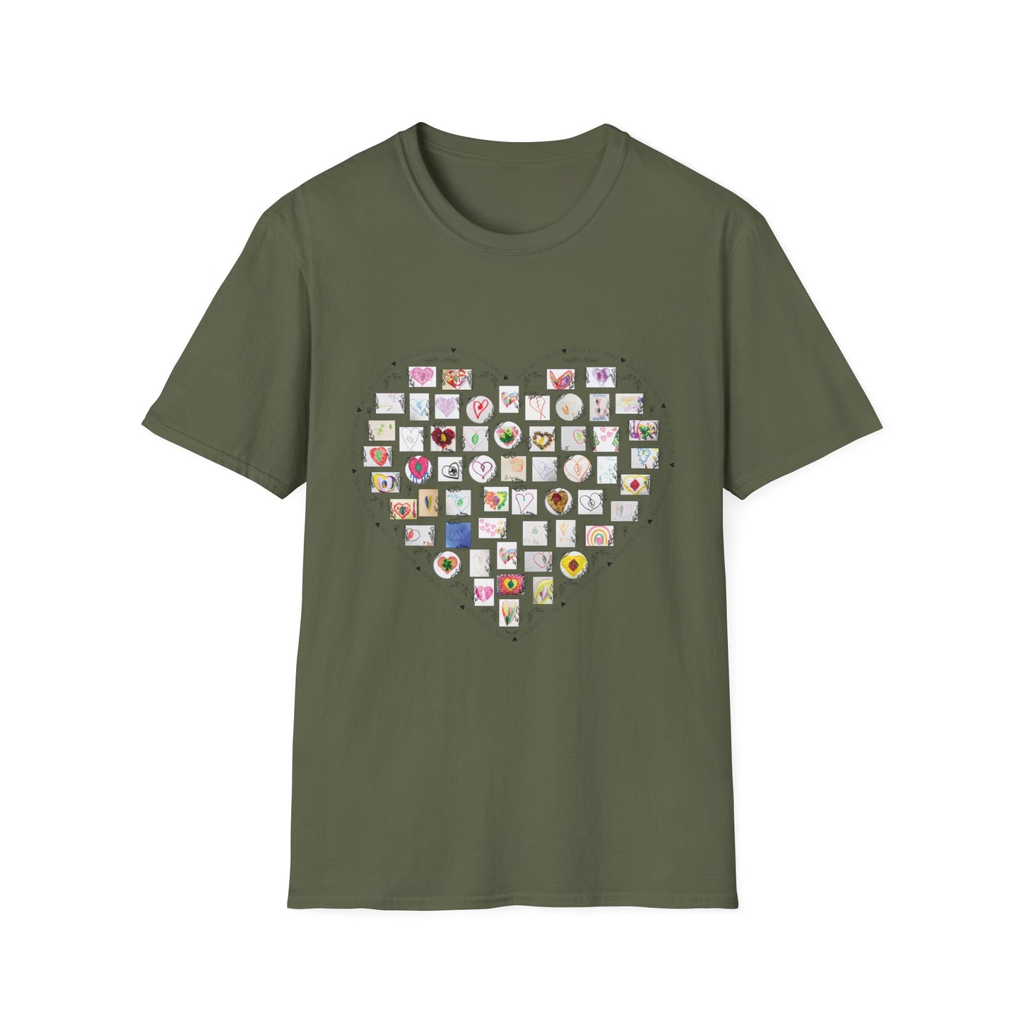 Adult Hearts and Leaves Comfy Tee (Unisex)