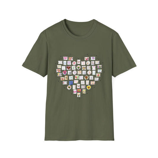 Adult Hearts and Leaves Comfy Tee (Unisex)