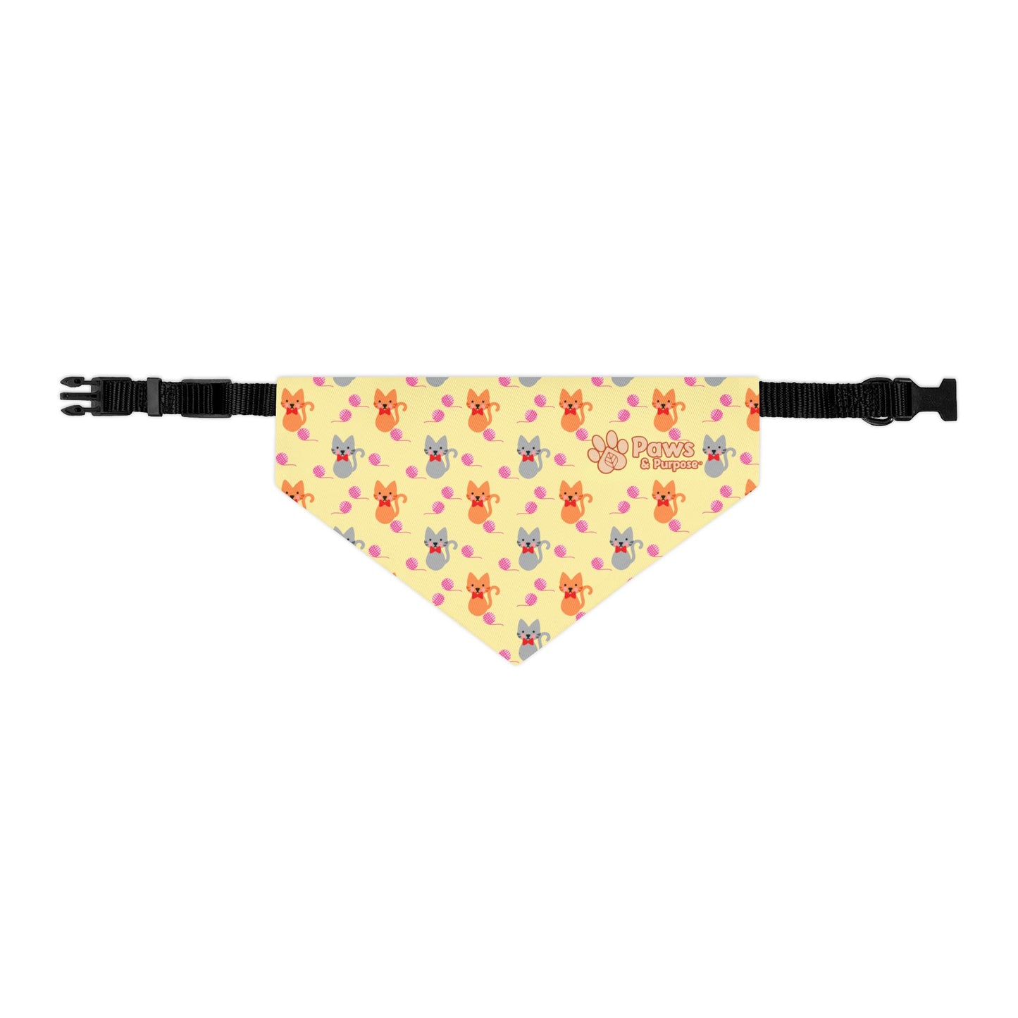Pet Bandana: Cats and Yarn
