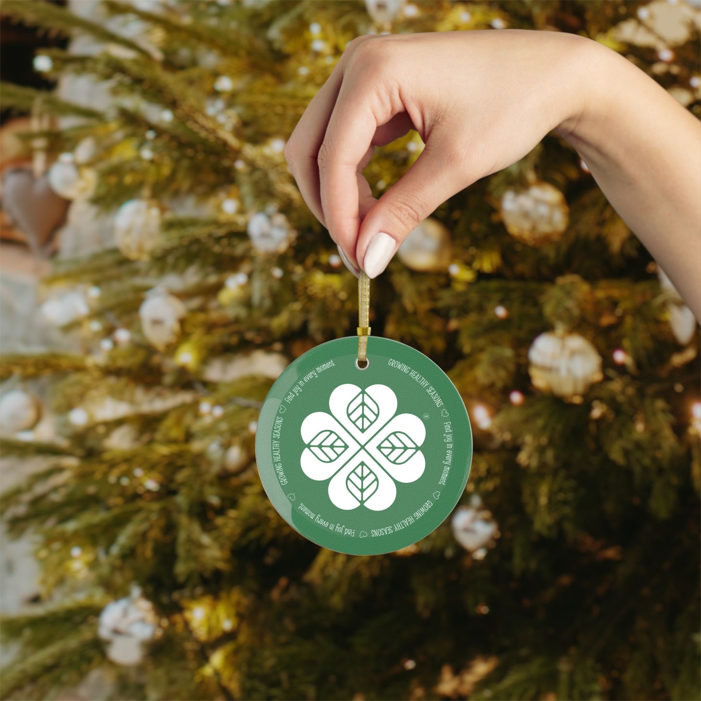 GHS Commemorative Glass Ornament (Green)