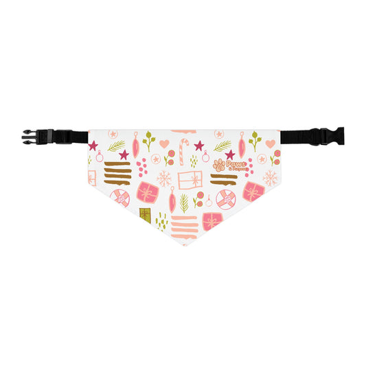 Pet Bandana: Pink Holiday