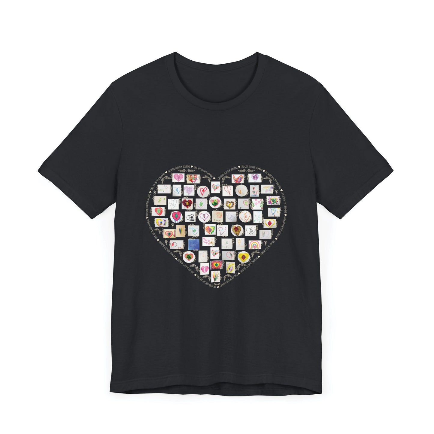 Adult Hearts and Leaves Comfy Tee (Unisex)