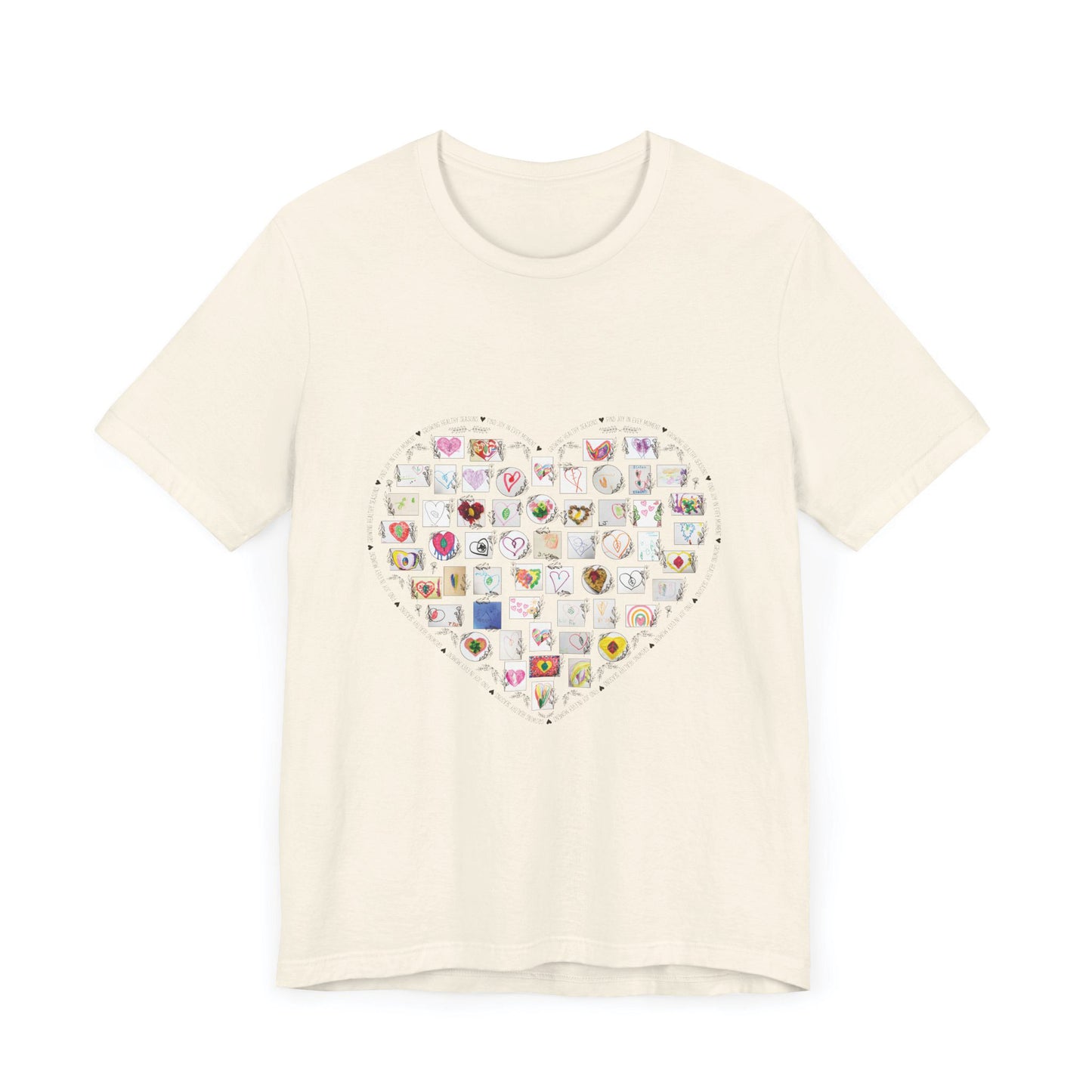 Adult Hearts and Leaves Comfy Tee (Unisex)