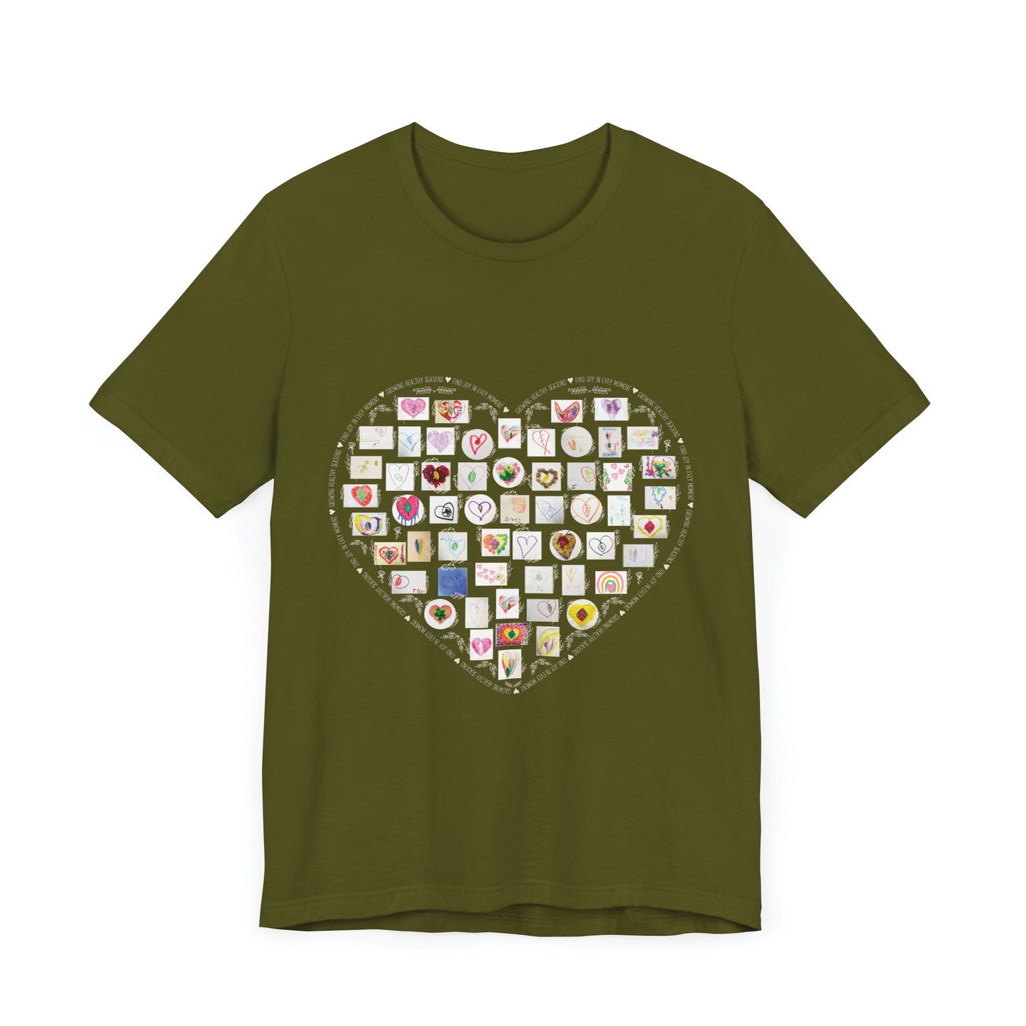 Adult Hearts and Leaves Comfy Tee (Unisex)