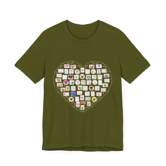 Adult Hearts and Leaves Comfy Tee (Unisex)