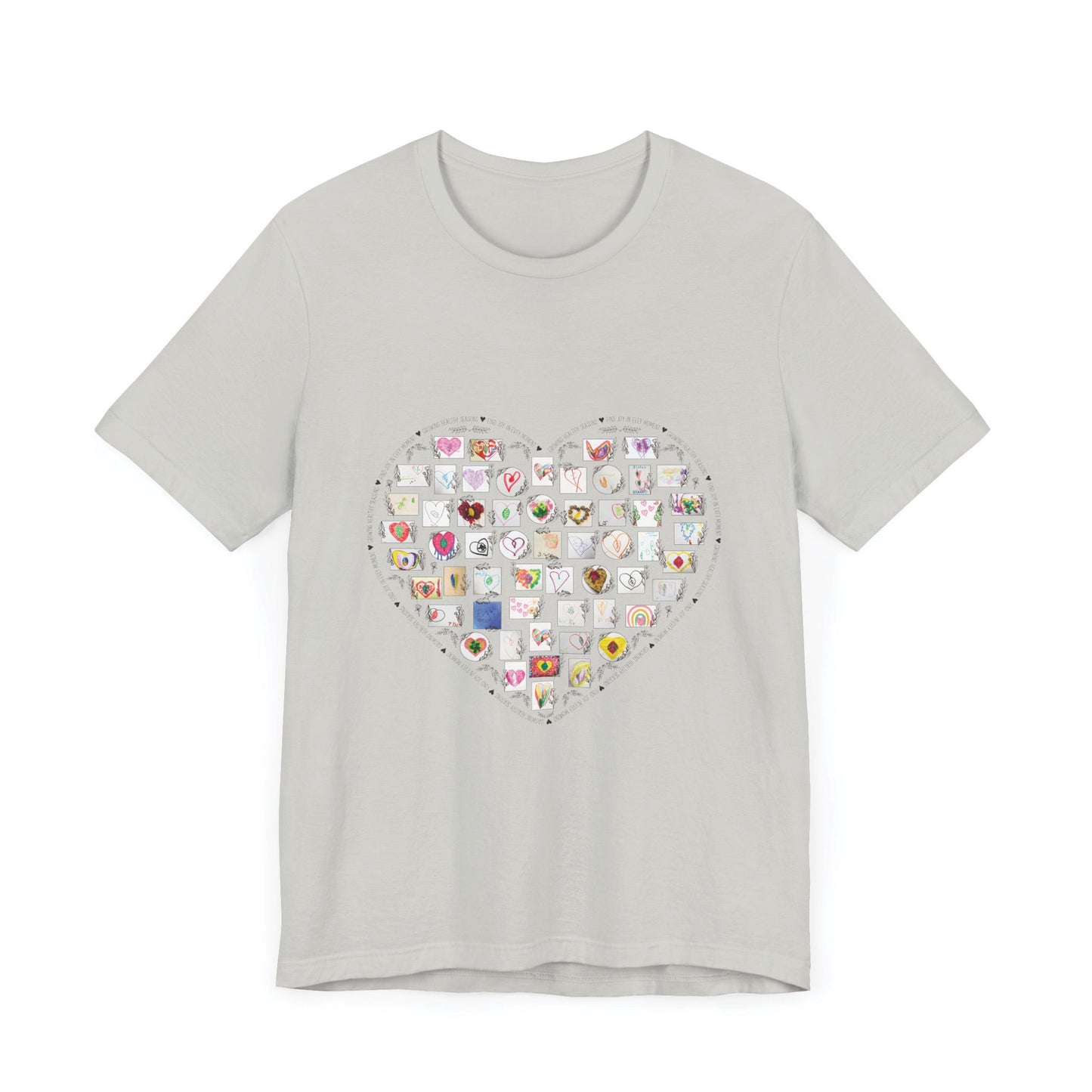 Adult Hearts and Leaves Comfy Tee (Unisex)