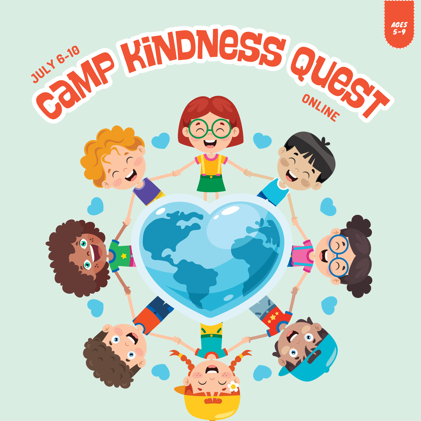 2026 Summer Camp | Camp Kindness Quest | Ages 5–9 | July 6–10 | Online Only