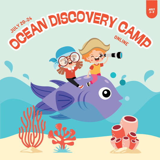 2026 Summer Camp | Ocean Discovery Camp | Ages 5–9 | July 20-24 | Online Only